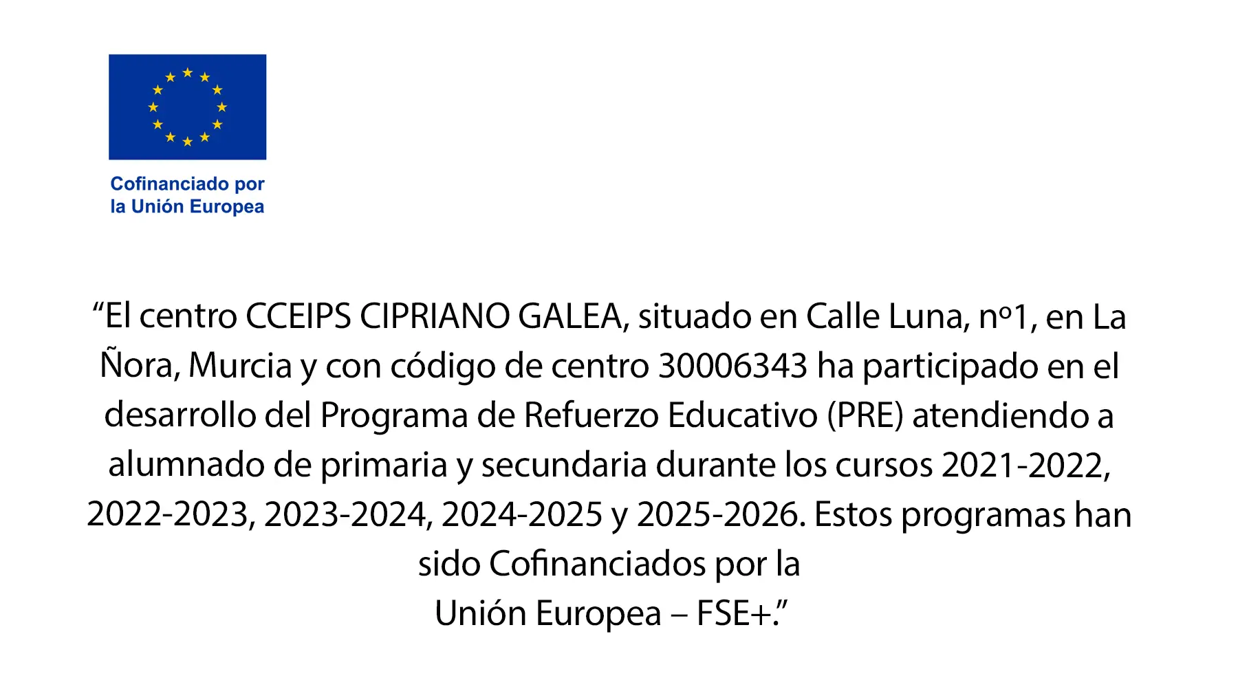 Cofinanciados por la Unión Europea – FSE+